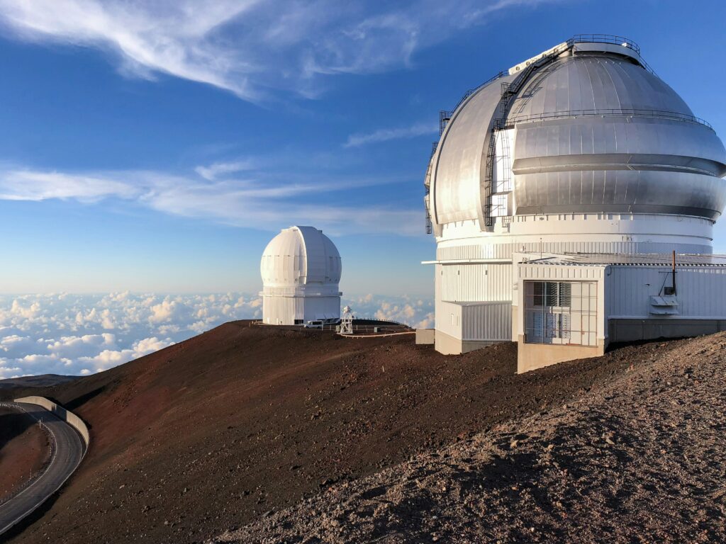 The Mauna Kea Observatory atop Mauna Kea mountain.